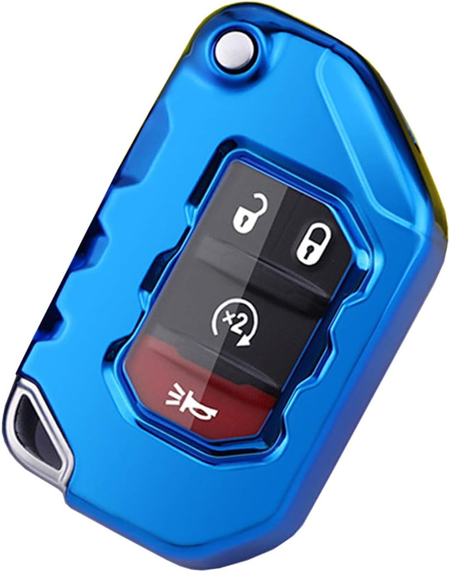 Funda de TPU suave para llavero para Jeep Gladiator JT Sahara JLU 2018 2019 Wrangler JL JLU Rubicon 2020 2021