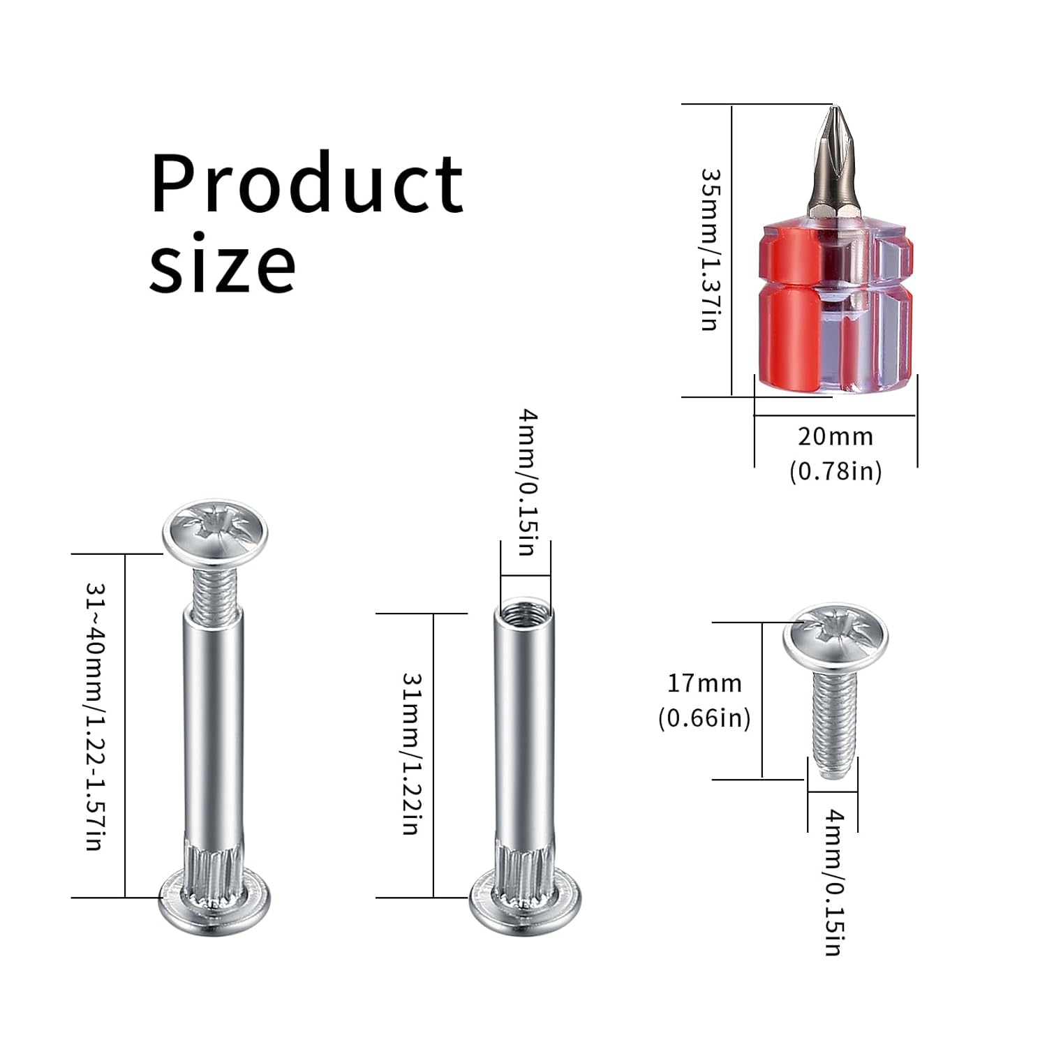 Perno de conexión para muebles y tuercas de tapa de manguito, 130 piezas de tornillos para muebles con barriles de fijación, tornillos de conector