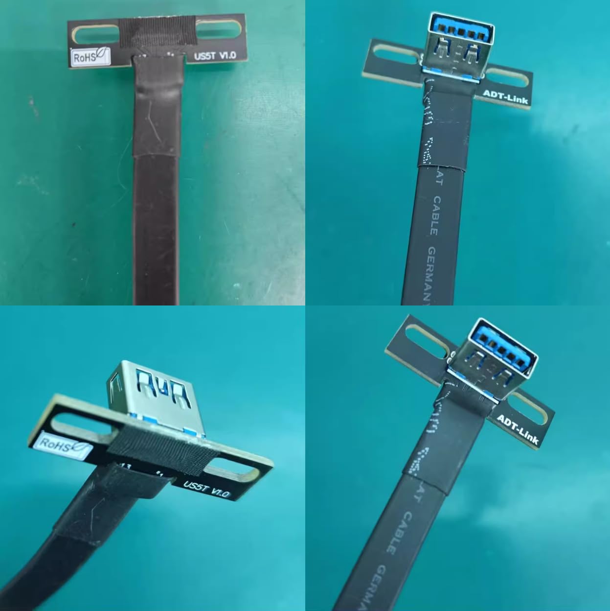 ADT-Link – Cable de extensión USB 3.0 tipo A macho a USB A hembra, 90 FPV, delgado, plano, suave, flexible, FPC (2.0 in, S1A-S5T)