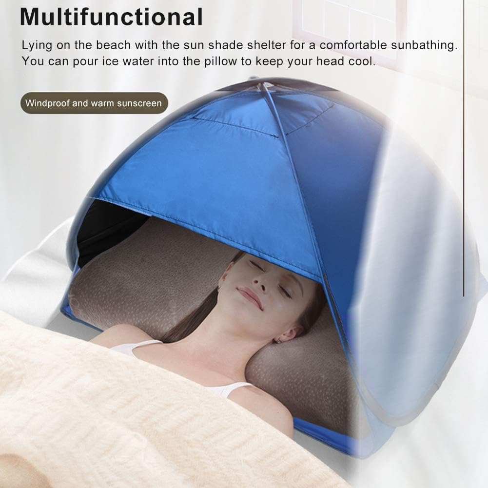 Refugio solar de playa, mini parasol para playa, refugio solar portátil totalmente automático, tienda de protección solar para protección solar