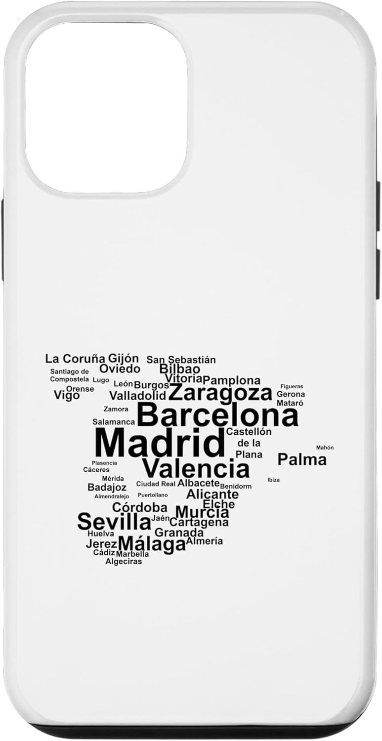 iPhone 12 mini España mapa Silueta, Ciudades Madrid, Viajes España, España Caso