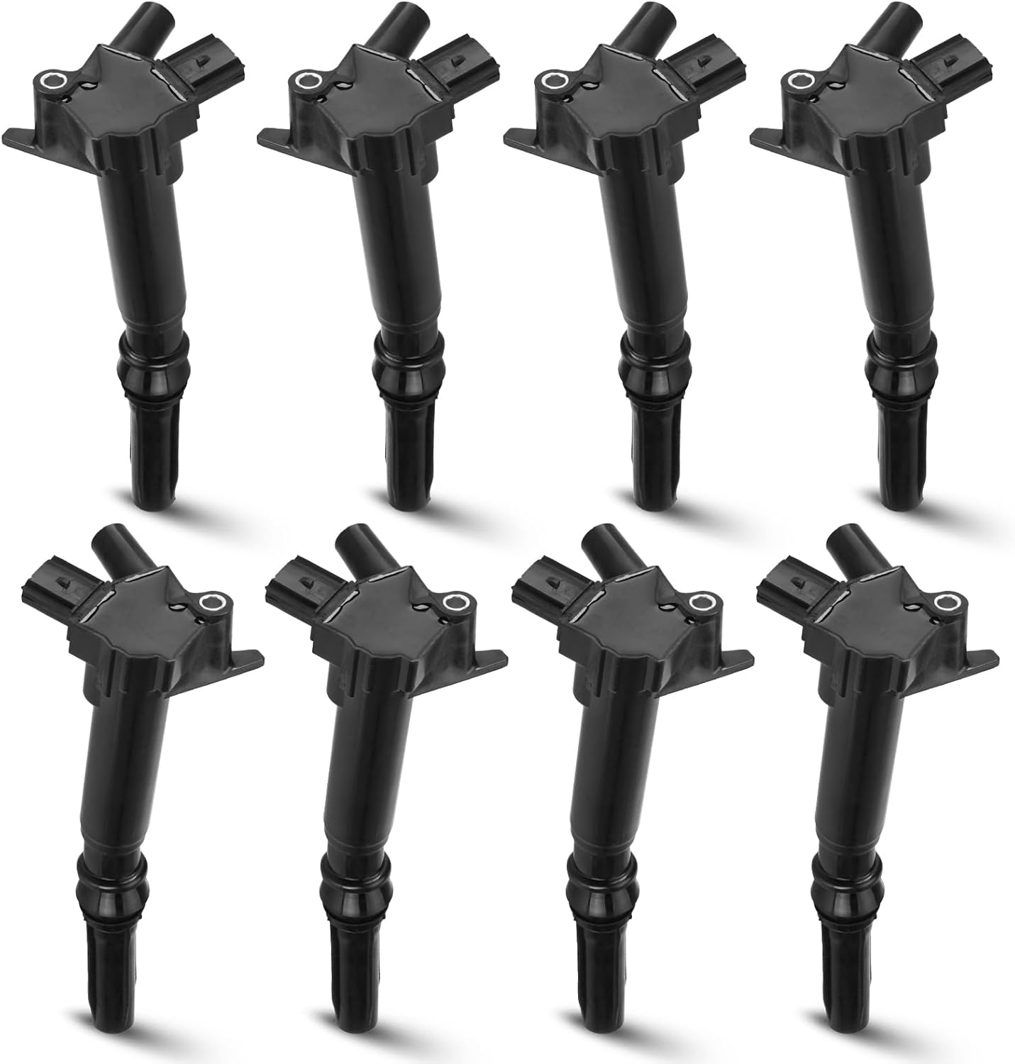 Juego de 8 bobinas de encendido compatibles con Ford F-150 F-250 F-350 E-350 Super Duty Lobo V8 6.2L, repuesto OEM # UF639 UF631 C1800 C1801, negro