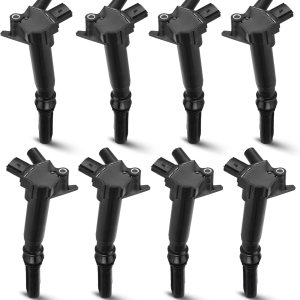 Juego de 8 bobinas de encendido compatibles con Ford F-150 F-250 F-350 E-350 Super Duty Lobo V8 6.2L, repuesto OEM # UF639 UF631 C1800 C1801, negro Juego de 8 bobinas de encendido compatibles con Ford F-150 F-250 F-350 E-350 Super Duty Lobo V8 6.2L, repuesto OEM # UF639 UF631 C1800 C1801, negro