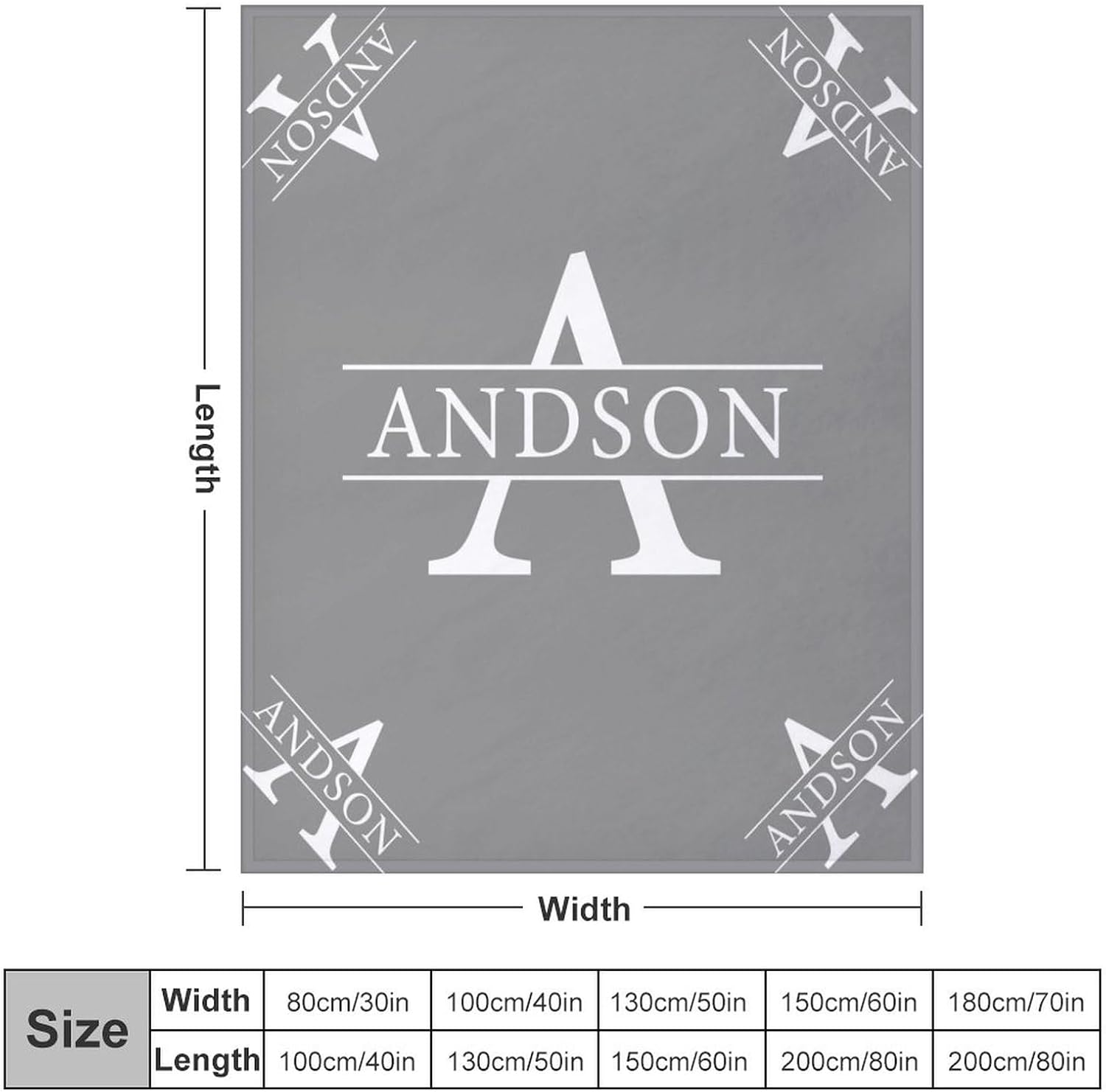 Oplamigy Mantas personalizadas con nombre para niños y adultos, manta personalizada con nombre para niño y niña, manta personalizada de 50 x 60