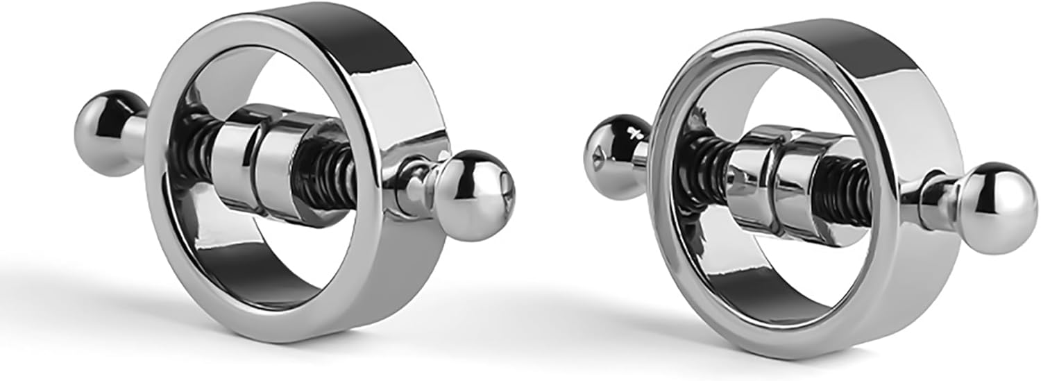 Abrazaderas para pezones, pinzas para el cuerpo, resortes de acero inoxidable, juguetes para pezones, joyería corporal sin perforaciones para