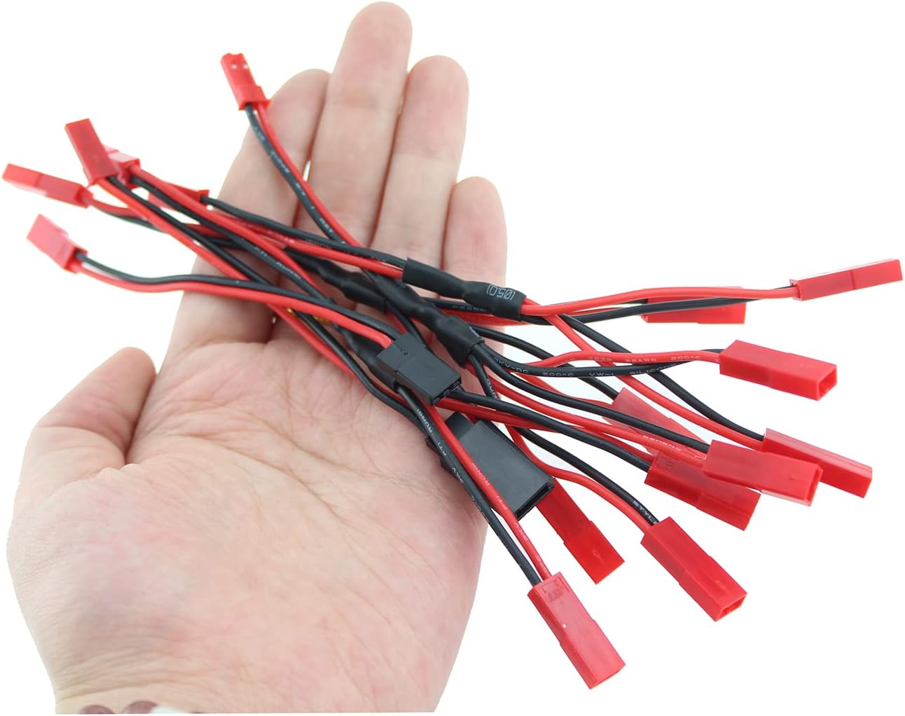 Maxmoral 6 unids JST Divisor de enchufe JST macho hembra Y Cable JST Y adaptador paralelo arnés JST a JR adaptador para ventilador de enfriamiento