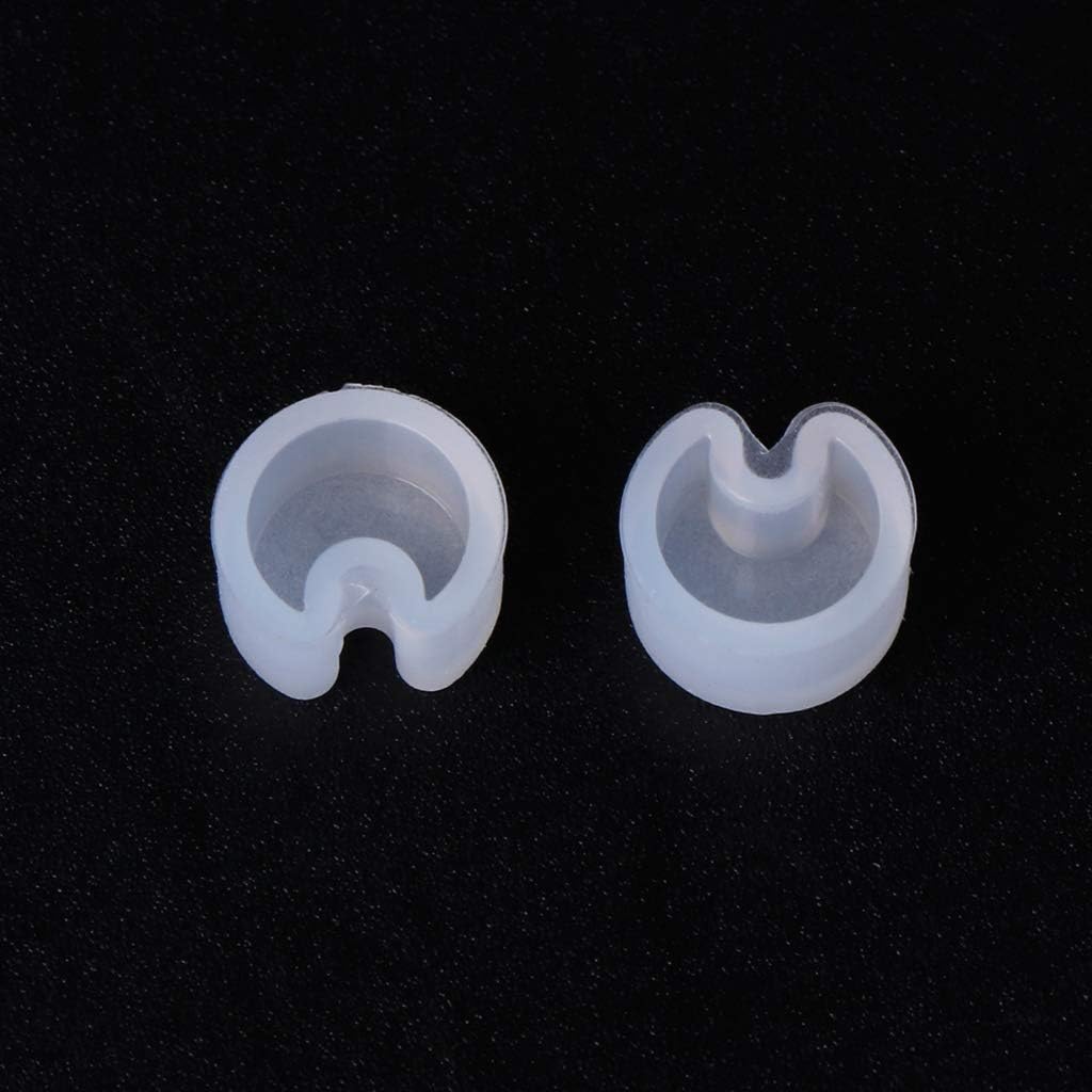 8 pares de aretes pequeños de resina de resina epoxi kit de fabricación de joyas colgante molde de silicona UV DIY aretes de oreja decoración de