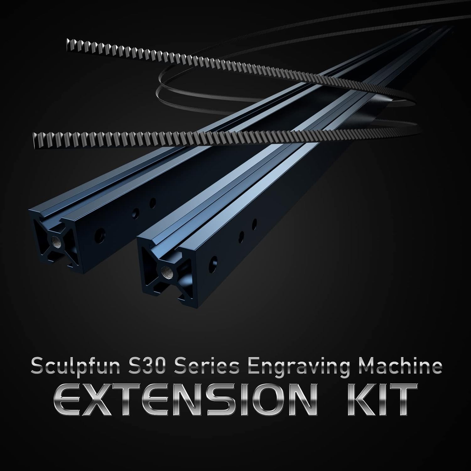 Sculpfun Kit de extensión, amplía el área de trabajo del grabador láser S30, S30 Pro y S30 Pro Max a 36.8 x 16.14 pulgadas para un grabado y corte