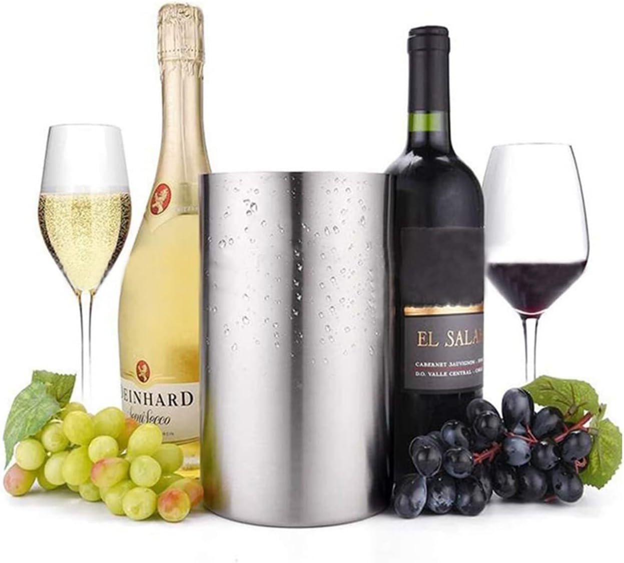 CdyBox Cubo creativo europeo del refrigerador del vino del hogar del cubo del refrigerador del vino del acero inoxidable