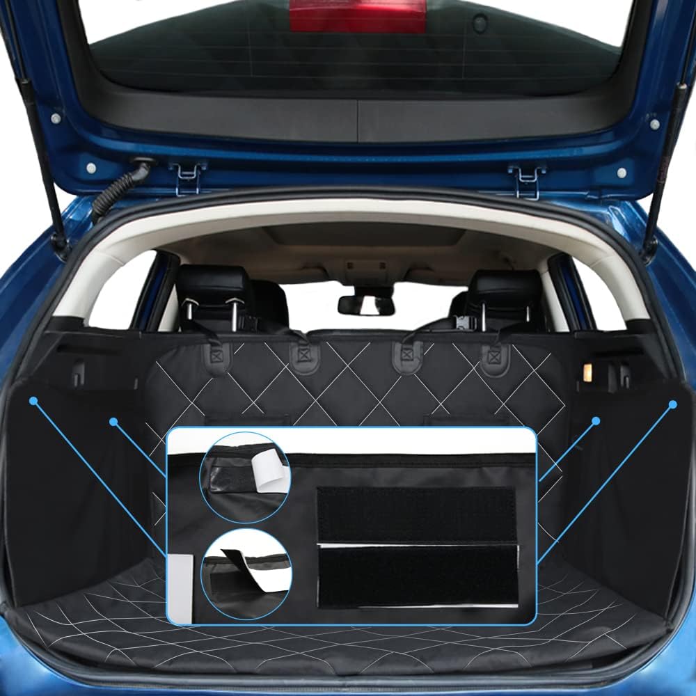 RBSC Home Funda de asiento trasero de automóvil para perros, forro de carga impermeable para perros, funda de carga resistente y antideslizante para