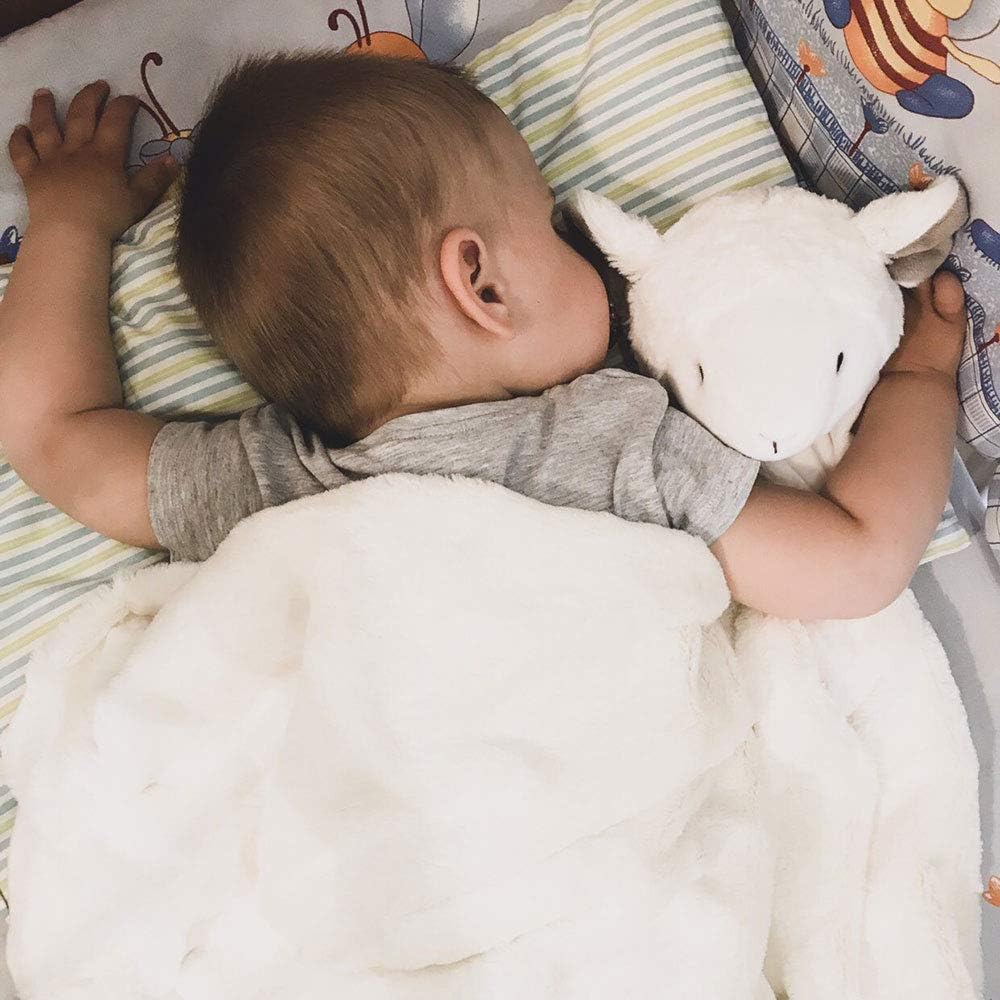 Teddy Bear Lovey – Manta de seguridad unisex suave para bebé, regalo para recién nacido, 30 pulgadas