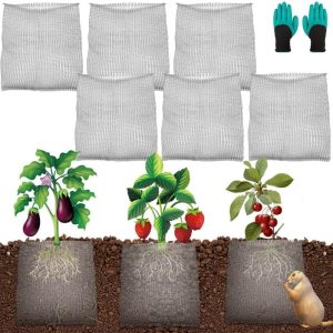 6 cestas de protección de raÃces, cestas de velocidad de alambre Gopher, cestas de acero inoxidable para topos y campañoles para protección de 6 cestas de protección de raÃces, cestas de velocidad de alambre Gopher, cestas de acero inoxidable para topos y campañoles para protección de