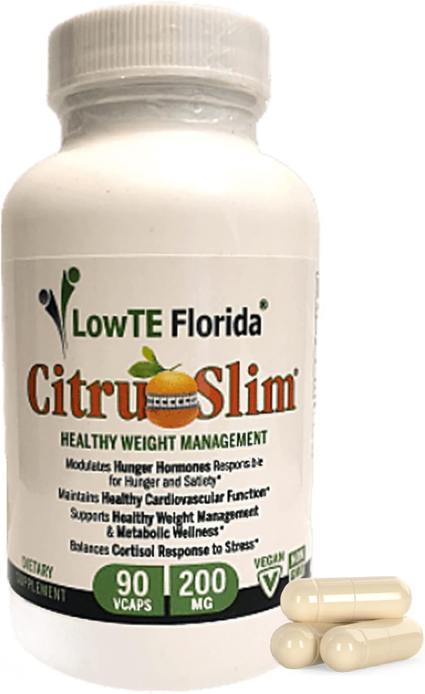 Citru Slim 200 mg – 90 cápsulas de control del apetito*, niveles de energía mejorados* y apoyo al metabolismo*, suministro para 30 días