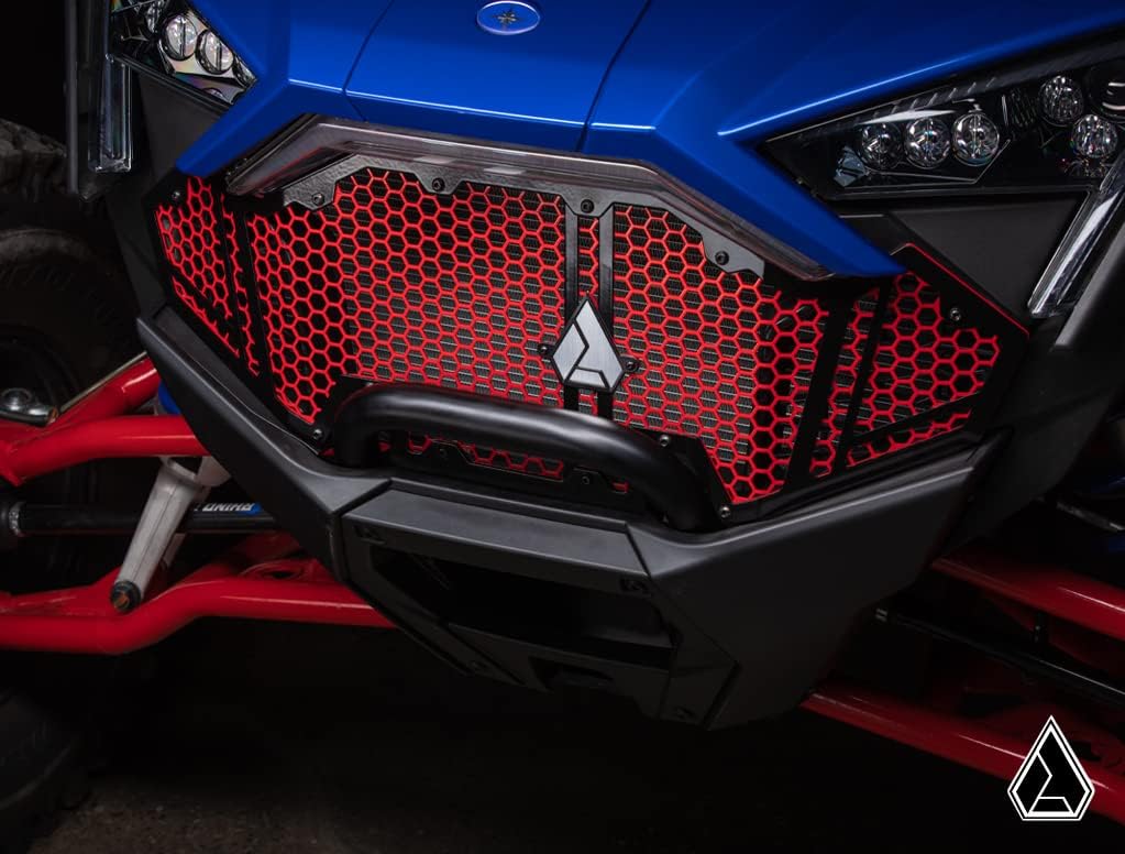 Assault Industries Hellfire V2 – Rejilla frontal para Polaris RZR Turbo RPro R, color rojo, diseño de 3 piezas para una fácil personalización