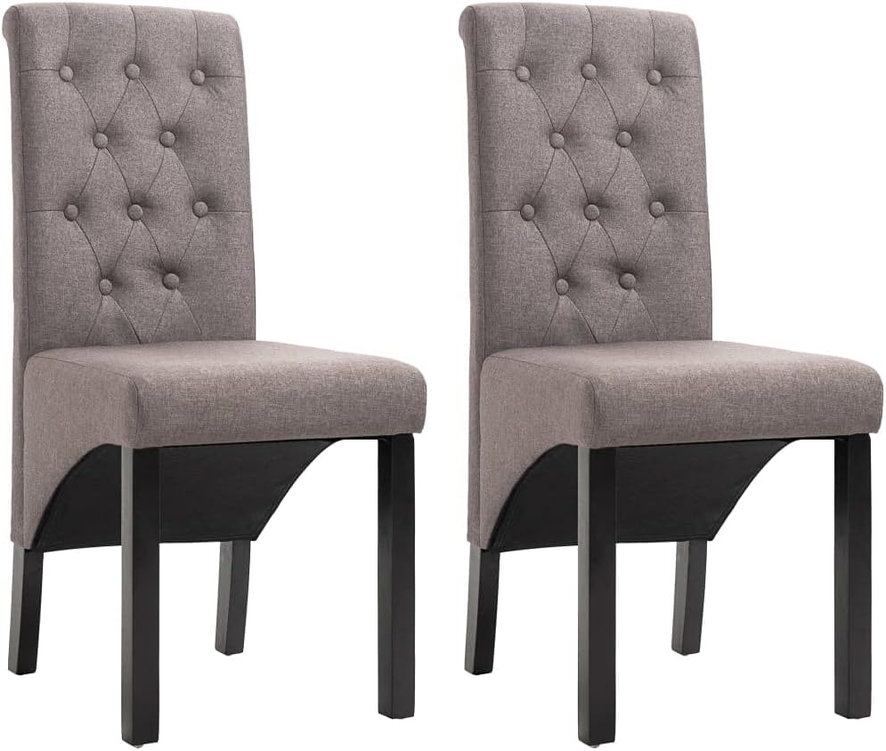 Dining Chairs,Dining Room Chairs,Kitchen Chairs Suitable for Daily Meals Or Special Events Such As Meetings, Weddings and Celebrations. 2 Pcs Taupe