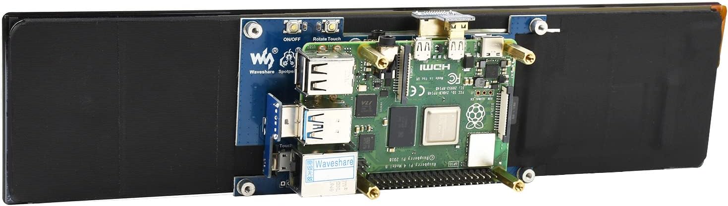 LCD HDMI de 11,9 pulgadas, pantalla táctil capacitiva, 320 × 1480, HDMI, IPS, cubierta de vidrio endurecido, compatible con todas las versiones de