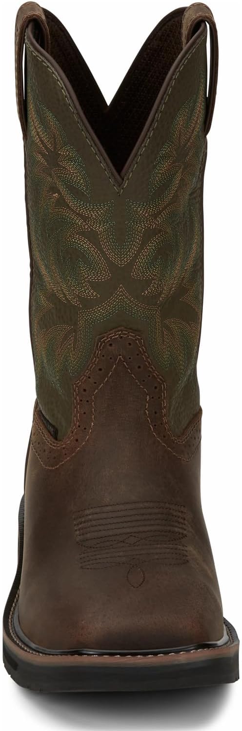 JUSTIN Driller Western Work Boot Steel Toe – Se4688 para hombre