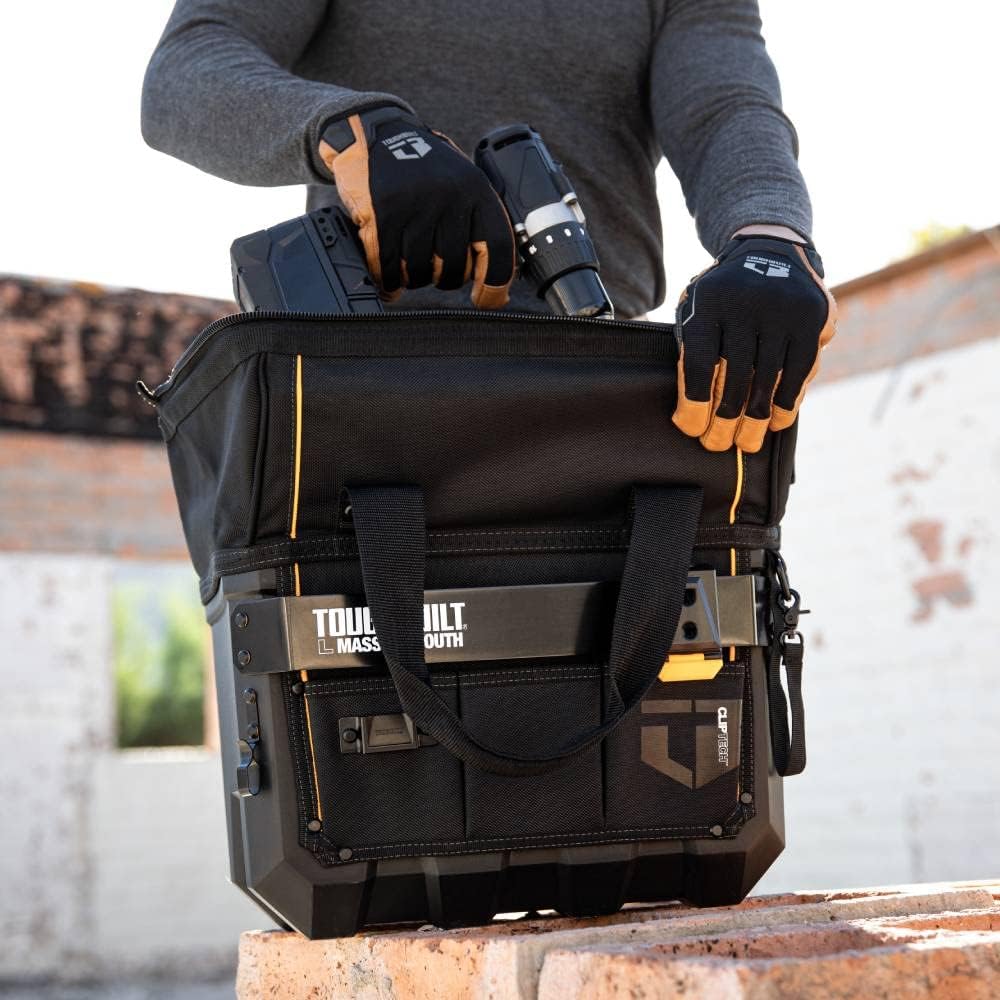 ToughBuilt – Bolsa de herramientas grande de boca masiva de 16 pulgadas – Construcción de calidad profesional (TB-CT-62-16A)