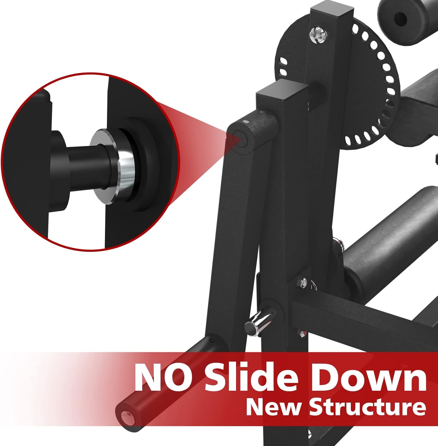 GMWD Máquina de extensión de piernas y rizo, máquina especial de piernas para la parte inferior del cuerpo, banco de ejercicio de piernas ajustable