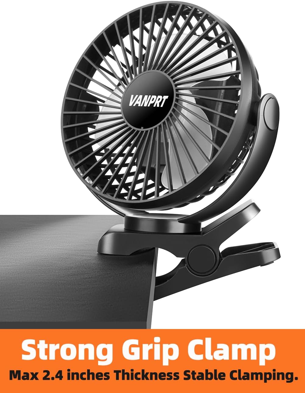 VANPRT Ventilador de escritorio alimentado por USB de 6 pulgadas, pequeño pero potente, ventilador de oficina, ventilador personal, ventilador