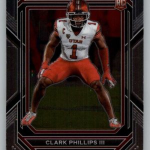 2023 Panini Prizm Draft Picks #169 Clark Phillips III Utah Utes RC Rookie Card Official NCAA Football Card in Raw (NM or Better) Condition 2023 Panini Prizm Draft Picks #169 Clark Phillips III Utah Utes RC Rookie Card Official NCAA Football Card in Raw (NM or Better) Condition