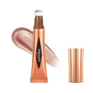 YU KUI LX Lápiz de belleza líquido resaltador, maquillaje iluminador, varita iluminadora, barra de belleza líquida con aplicador de cojín para YU KUI LX Lápiz de belleza líquido resaltador, maquillaje iluminador, varita iluminadora, barra de belleza líquida con aplicador de cojín para