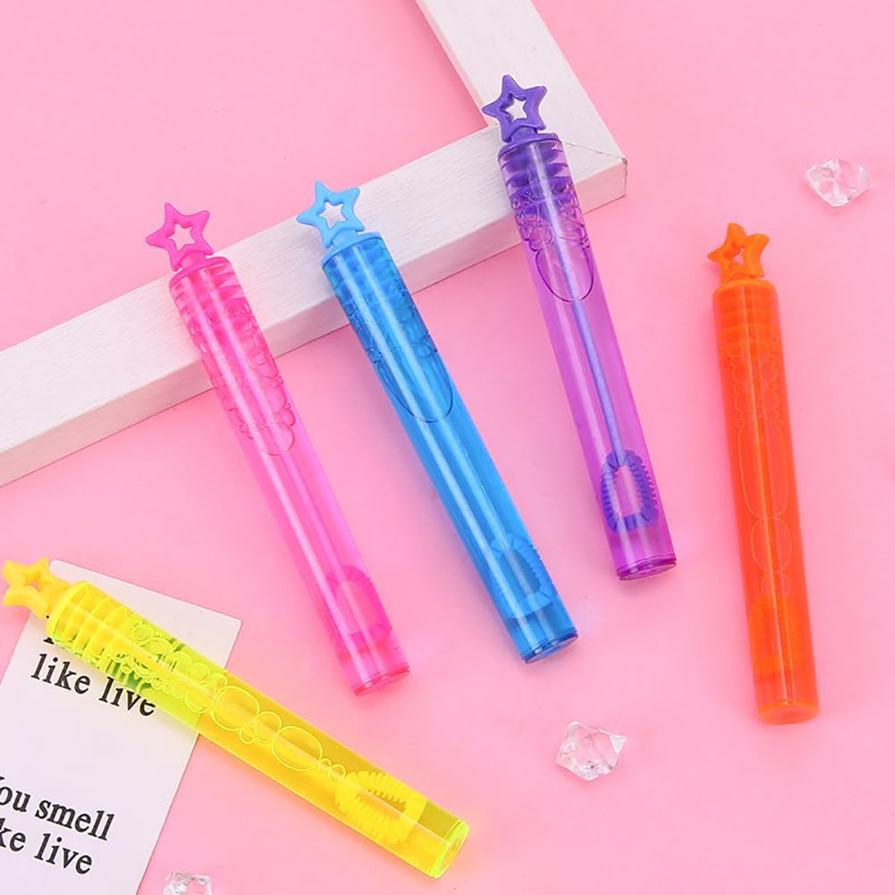 20 piezas de varitas de burbujas de colores vacíos para fiesta, mini burbujas para fiesta, tubos de burbujas pequeños, regalo de boda, burbujas