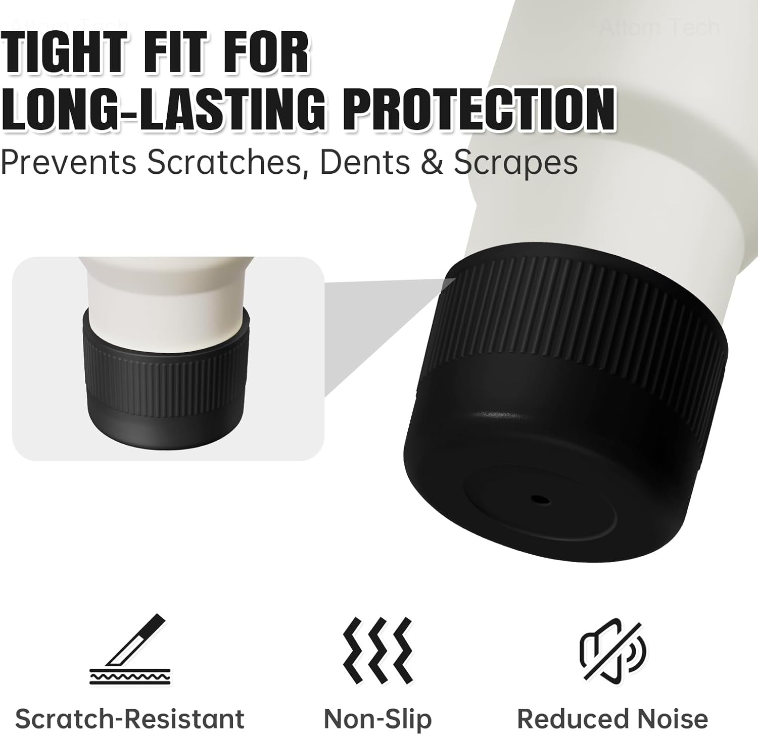 NiHome Stanley – 2 fundas protectoras de silicona para vaso de 30 onzas, IceFlow 20 de 30 onzas y botella Hydroflask de 12 a 24 onzas, accesorios de
