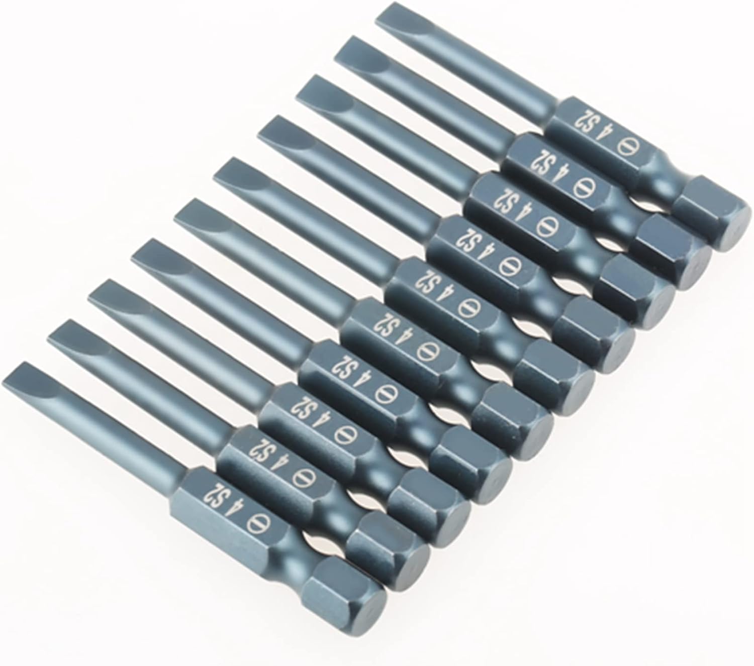 Brocas de destornillador de acero de aleación S2, puntas de destornillador de cabeza plana, puntas de destornillador de acero de 14 pulgadas, puntas