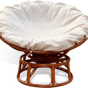 Thankyall Papasan – Funda de cojín para silla Papasan resistente al agua, para puertas exteriores, agradable a la piel, suave, lavable a máquina, no Thankyall Papasan – Funda de cojín para silla Papasan resistente al agua, para puertas exteriores, agradable a la piel, suave, lavable a máquina, no