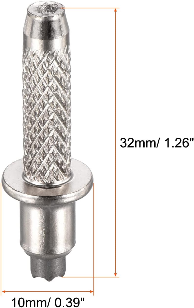 PATIKIL Accesorios de punta de bastón de trekking de 0.394 in, 4 protectores de varilla de aleación de aluminio para bastón de caminar, senderismo,