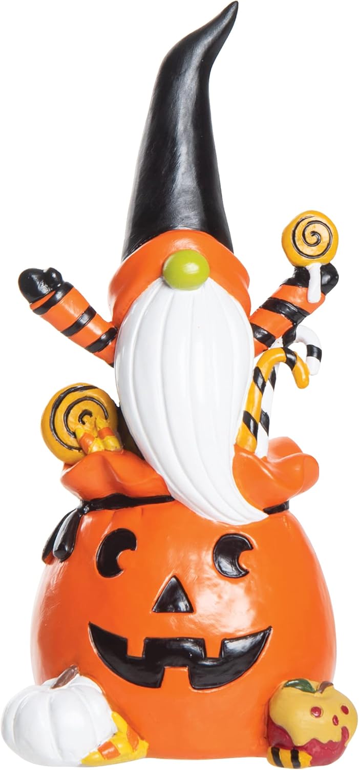 GALLERIE II Trick Or Treat – Figura de gnomo de Halloween, decoración decorativa naranja