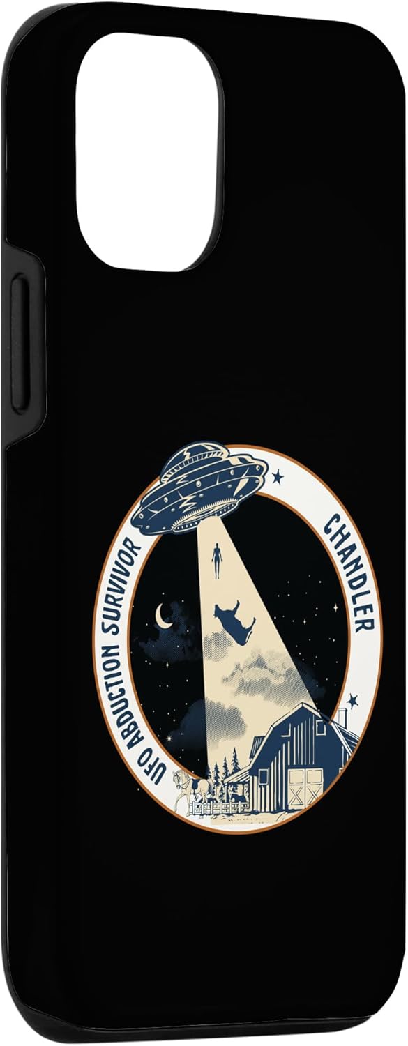 Funda para iPhone 1212 Pro CHANDLER UFO Alien Abduction Survivor Cow Tractor Beam