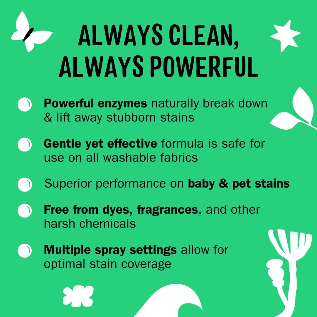 Molly’s Suds Spray quitamanchas natural para ropa  Suave pero potente, ideal para manchas de bebés y mascotas  Ingredientes derivados de la tierra