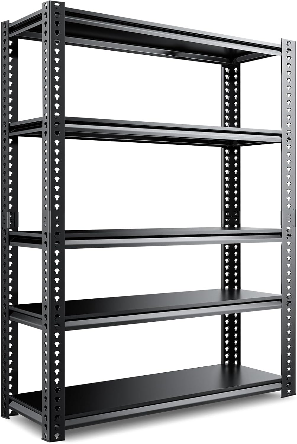 LILYPELLE Estantería de garaje resistente, estantes de almacenamiento de metal de 72 pulgadas, estantes de almacenamiento ajustables de 5 niveles,