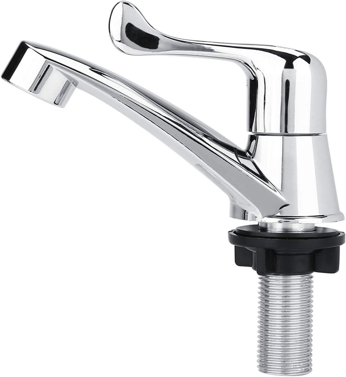 Grifo de lavabo de baño ABS de plástico solo grifo frío grifo de agua lavabo de baño Accesorios de fregadero de cocina (B)