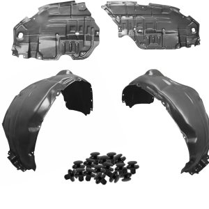 Parts N Go Juego de forro de guardabarros y motor debajo de la cubierta con clips para Camry L LE 2012-2013 delantero lado del conductor y pasajero Parts N Go Juego de forro de guardabarros y motor debajo de la cubierta con clips para Camry L LE 2012-2013 delantero lado del conductor y pasajero