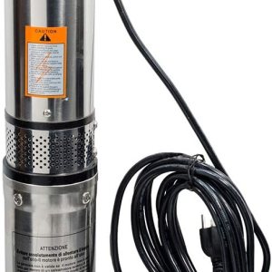 iMeshbean Bomba de pozo sumergible, bomba de pozo profundo de 4 pulgadas de acero inoxidable con cable de alimentación de 33 pies, resistente iMeshbean Bomba de pozo sumergible, bomba de pozo profundo de 4 pulgadas de acero inoxidable con cable de alimentación de 33 pies, resistente
