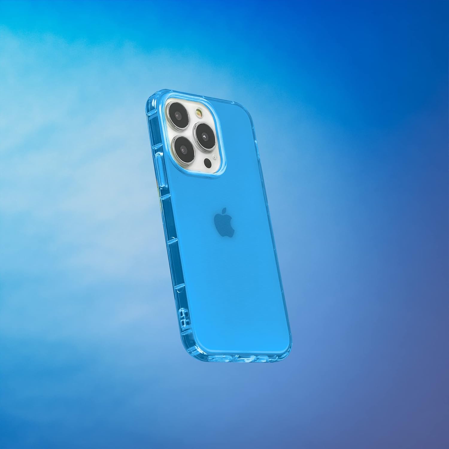 SteepLab Funda con resaltador de neón para iPhone 14 Pro (2022, pantalla de 6.1 pulgadas), funda Grippy Jelly con bolsillos protectores de aire