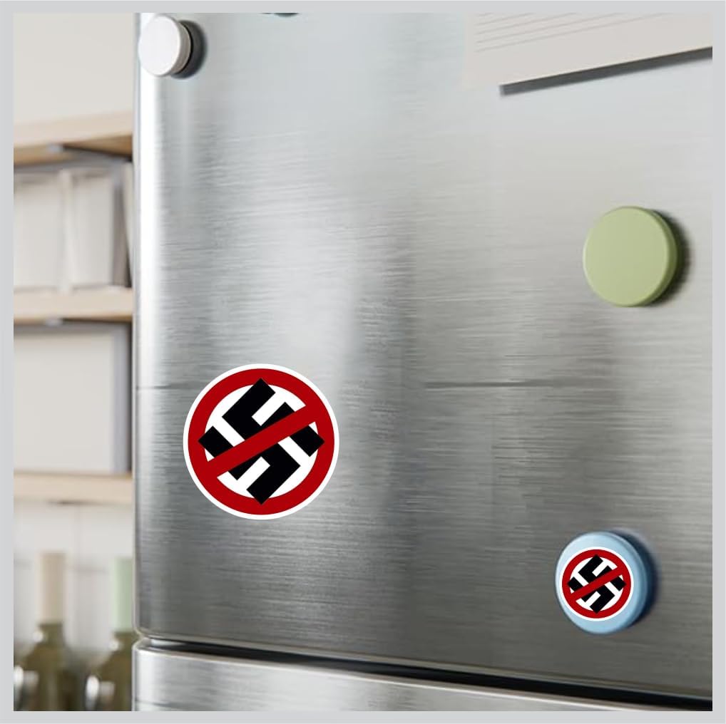 Adhesivo antifascista antifascista antinazi No Nazis Never Again Stop Hate Anti-Hate No Hate Love Not Hate Cup Car Truck Helmet Laptop Bottle Bumper