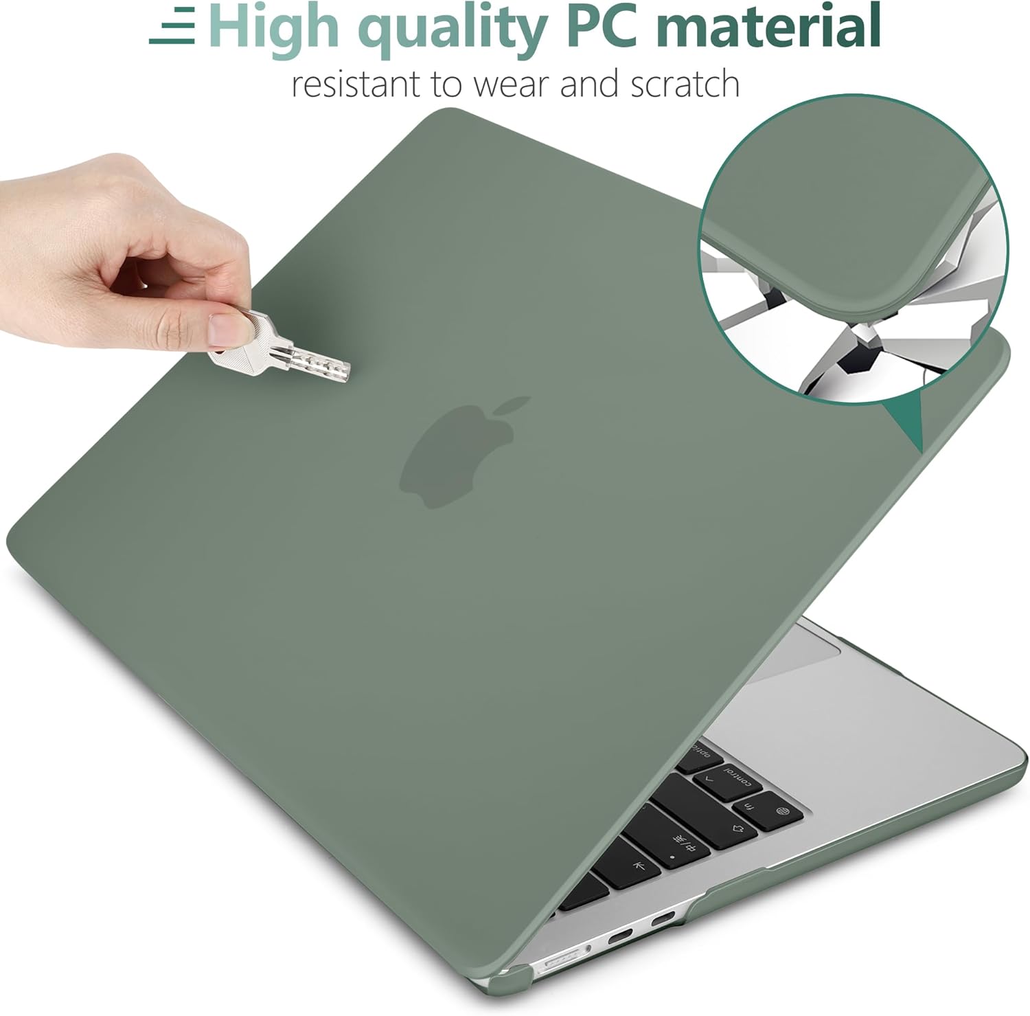 Funda para MacBook Air de 15 pulgadas 2023 lanzada en 2023 A2941 con chip M2, carcasa rígida de plástico para laptop con cubierta para teclado y
