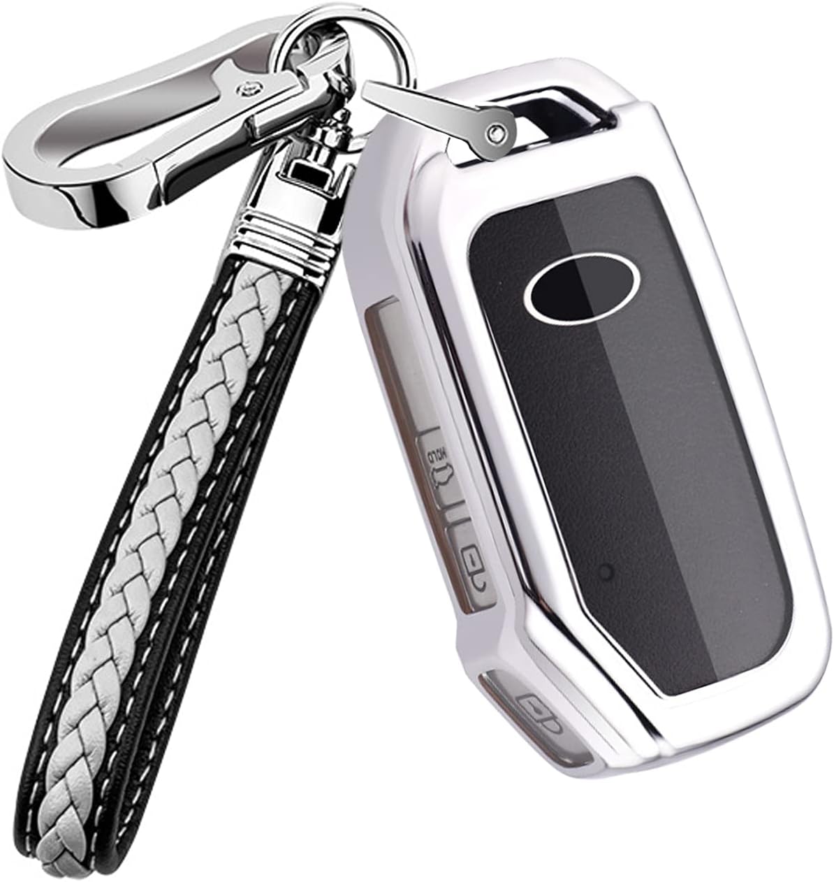 Funda protectora para llave de coche de TPU con cadena para Kia Soul (2020-2023) Forte (2019-2023) Telluride (2020-2023) K5Seltos (2021-2023) NIRO