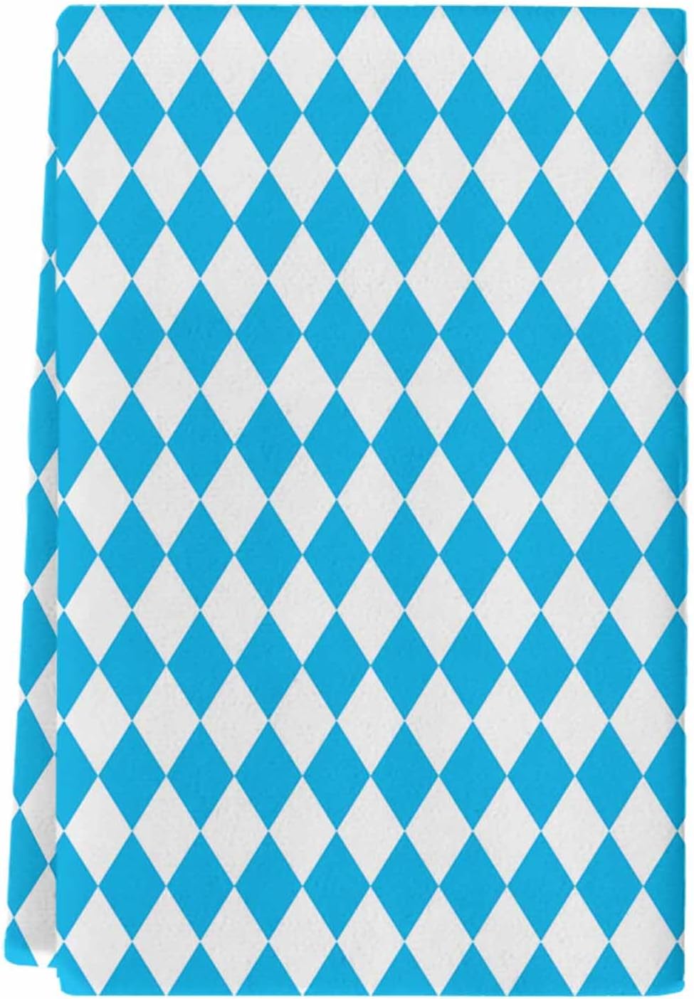 Toallas de cocina Oktoberfest Baviera a cuadros absorbentes toalla de cocina suave toalla de mano azul blanco reutilizable lavable paño de limpieza