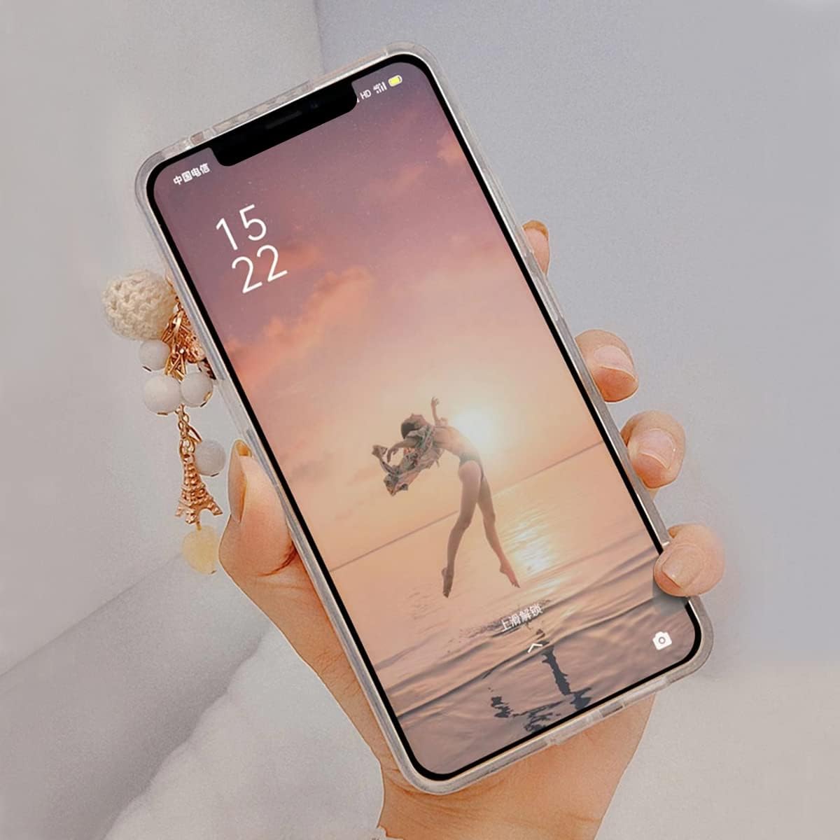 Cavdycidy Funda para iPhone 11 con brillantes, para mujeres y niñas, 3D, con diamantes de imitación, diseño de calabaza, colgante de coche, con