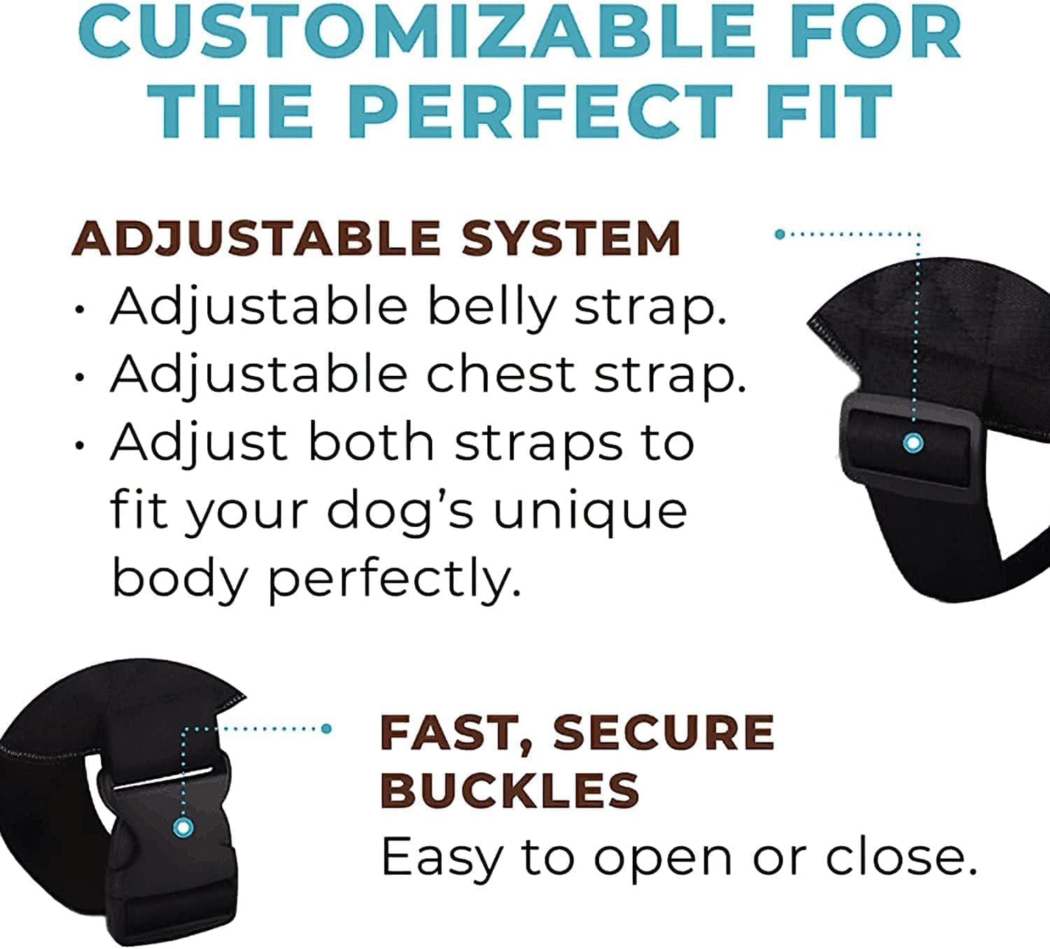 Joyride Harness Luxe Joyride Harness para perros, arnés para mascotas sin tirones, fabricado en los Estados Unidos, 3 anillos laterales mejorados,