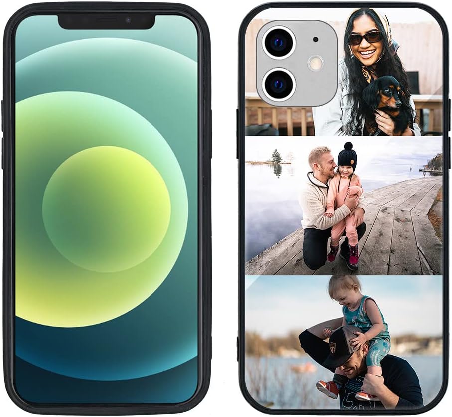 MXCUSTOM Funda de teléfono personalizada para Apple iPhone 1212 Pro, funda personalizada personalizada de vidrio templado antiarañazos, a prueba de