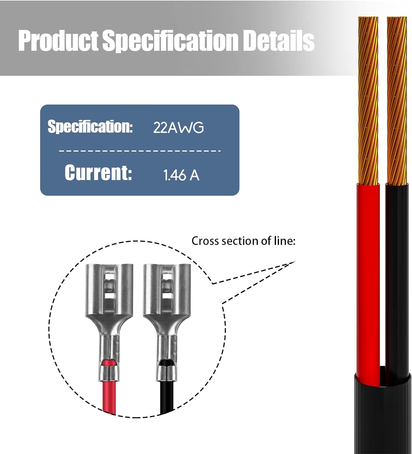 Cable de alimentación para cámara de sendero, cable de alimentación externo CC de 0.217 x 0.083 in compatible con Spypoint, Stealth Cam, Moultrie,