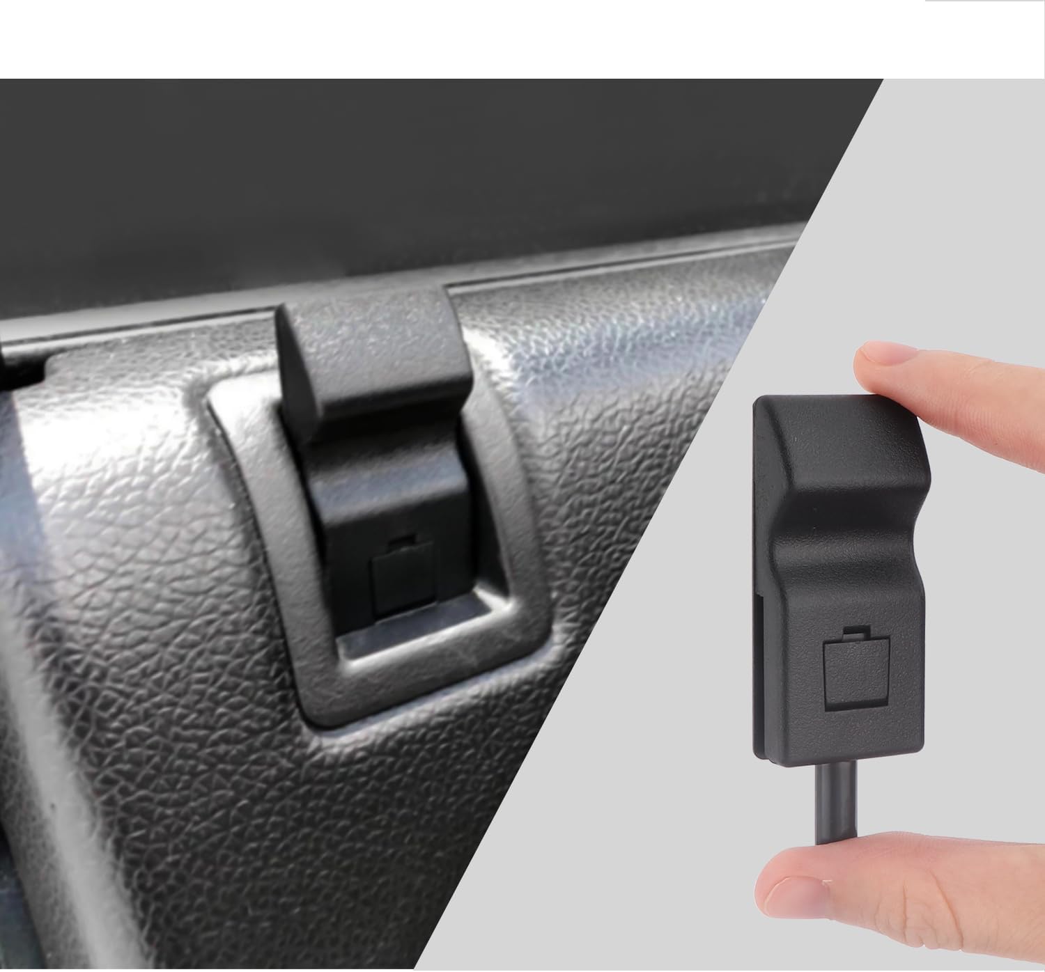 2 pomos de bloqueo de puerta de automóvil, hebilla interior para cerradura de puerta delantera o trasera de automóvil compatible con GMC Sierra