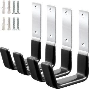 Ganchos de garaje de acero resistente, ganchos de almacenamiento de garaje, ganchos de garaje antideslizantes, organizador de herramientas de jardín Ganchos de garaje de acero resistente, ganchos de almacenamiento de garaje, ganchos de garaje antideslizantes, organizador de herramientas de jardín