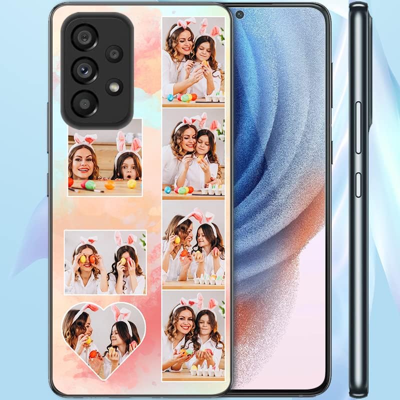 Funda personalizada para teléfono con fotos múltiples, para iPhone 15 14 13 12 11 Pro Max Mini Samsung Galaxy A14 A54 A03S A53 A13 A32 S24 S23 S22